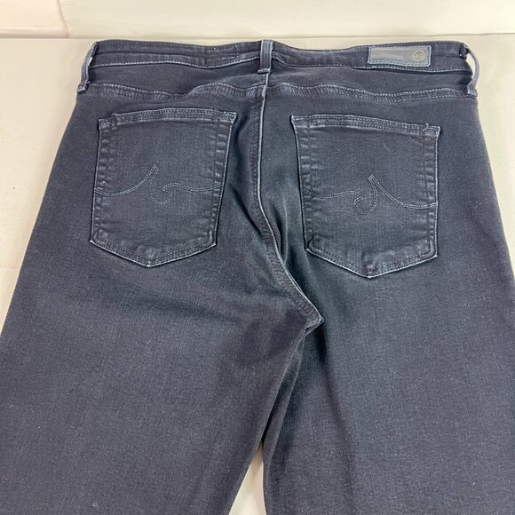 Adriano Goldschmid Jean Womens 30x33* Angel Boot Cut Low Rise Blue Denim Tag 29R - Picture 10 of 16